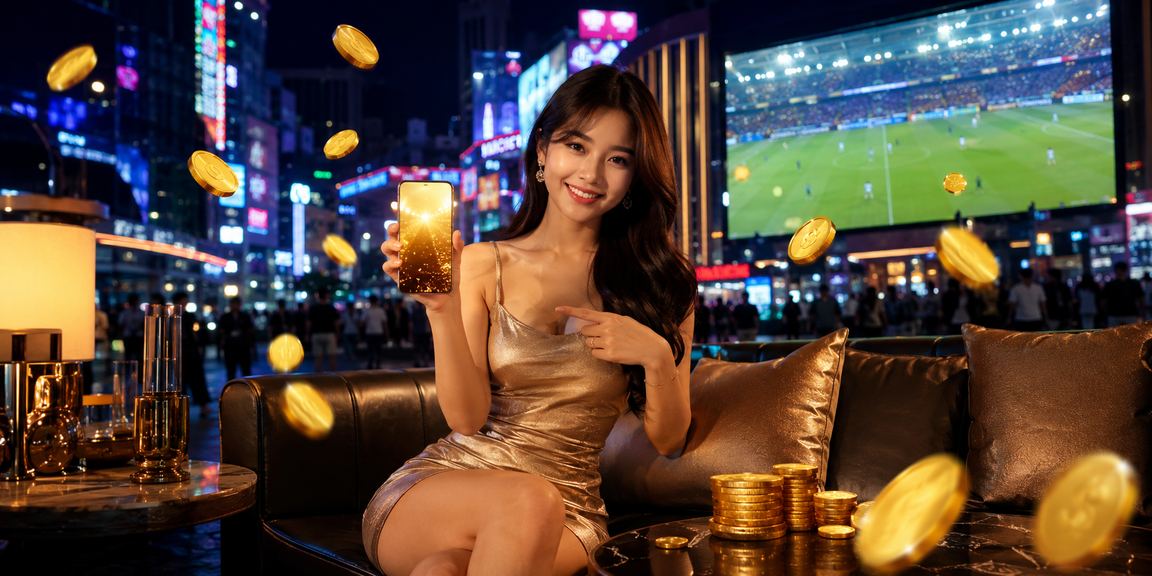 Pengguna Malaysia menonton perlawanan football dan bertaruh di manga18