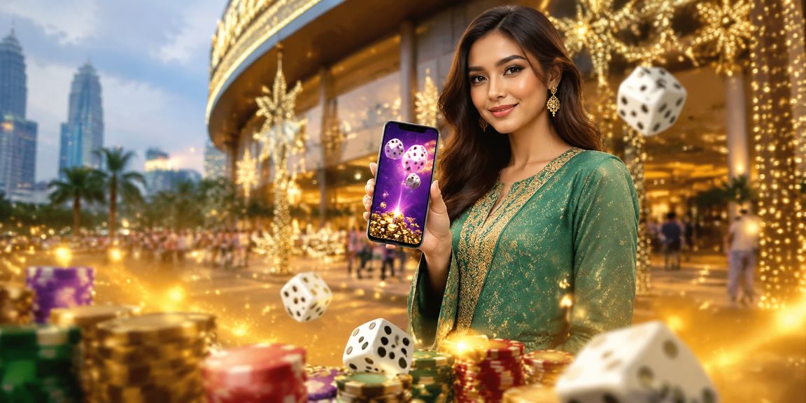Permainan dadu bertema Hari Raya di Malaysia bersama promosi manga18